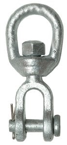 Seachoice - Hot Dip Galvanized Jaw & Eye Swivel - 5/16" - 43610