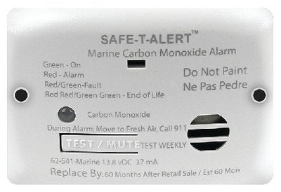 62 SERIES CARBON MONOXIDE DETECTOR (SEACHOICE) - 46361