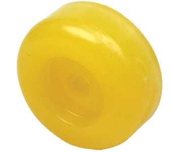 Sea Choice - NonMarking TP Yellow Rubber Roller End Cap 3 1/2" With 1 1/4" ID Hole - 56620