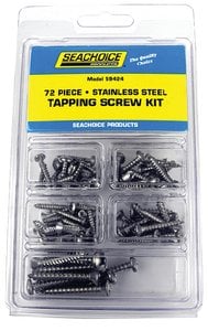 TAPPING SCREW KIT - 72 PIECE (SEACHOICE) - 59424