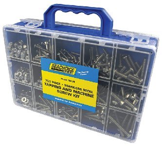 TAPPING AND MACHINE SCREW KIT - 750 PIECE (SEACHOICE) - 59433