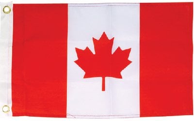 Sea Choice - 12" x 18" Nylon Print Dyed Canada Flag - 78221