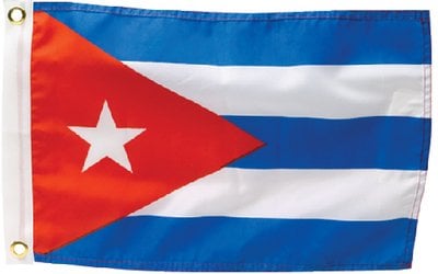 Sea Choice - 12" x 18" Nylon Print Dyed Cuba Flag - 78291