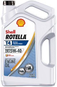 Shell Oil - Rotella T4 Triple Protection Heavy-Duty Diesel Motor Oil - Gallon - 550045126