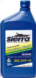 Sierra - 4-Cycle Stern Drive Engine Oil, 25W40 FCW, 55 Gal Drum - 9400CAT7