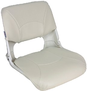 Springfield Marine - Skipper Seat With Cushions, White Shell With White Cushions - 1061025