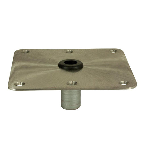 Springfield Marine - KingPin 7" x 7" Standard Square Base, Stainless Steel With Satin Finish - 1620001
