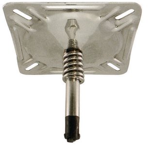 Springfield Marine - KingPin 7" x 7" Swivel Seat Mount With Spring, Polished Finish - 1614201PP