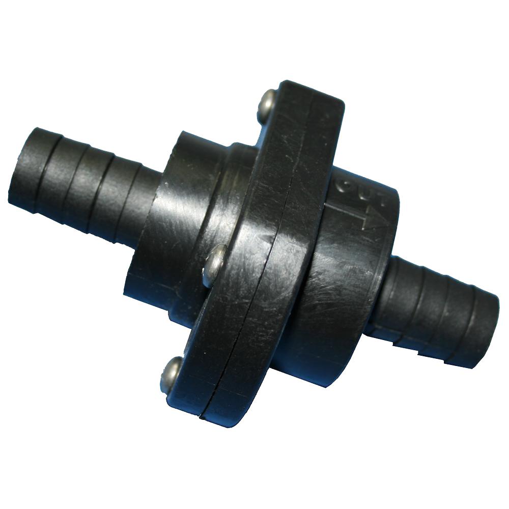 Cook Mfg - Inline Scupper Double Barb, Black - ILS750DP