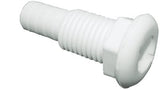 Cook Mfg - Straight Thru-Hull Fitting For Hose, White - TH1502DP