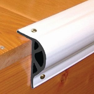 Taylor Made - Commercial Grade Double Molded "P-Shape" Profile - White - Small 10' Straight - 46031