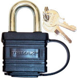 Trimax Locks - Solid Brass Waterproof Padlock - Keyed Alike - (3 Per Pack) - TPW3125