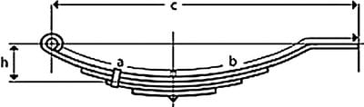 Trailer Parts - Una018-2 Lvs Slip. Spring 300# - 018