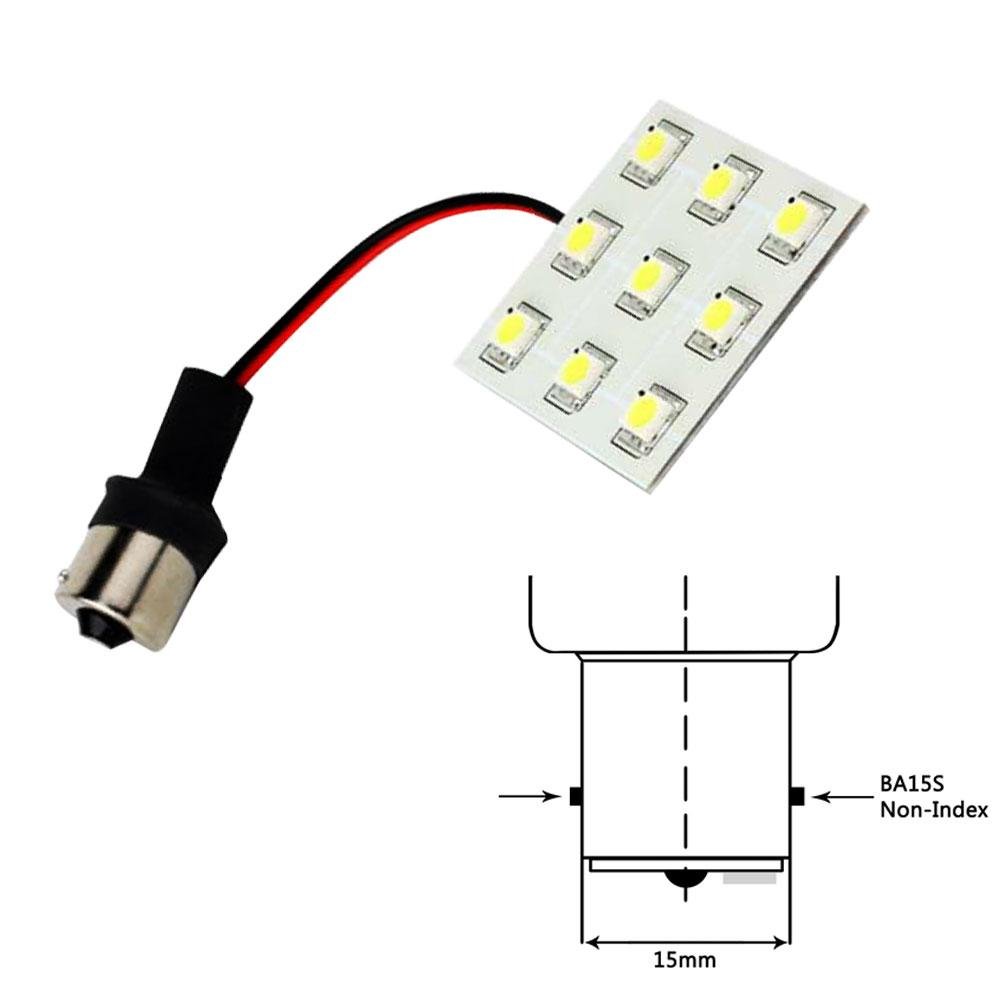 Lunasea Bayonet 9 LED Bulb BA15S - 12VAC or 10-30VDC/2W/149 Lumens - Warm White - LLB-229W-21-00