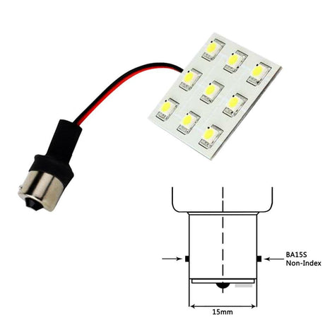 Lunasea Bayonet 9 LED Bulb BA15S - 12VAC or 10-30VDC/2W/149 Lumens - Warm White - LLB-229W-21-00