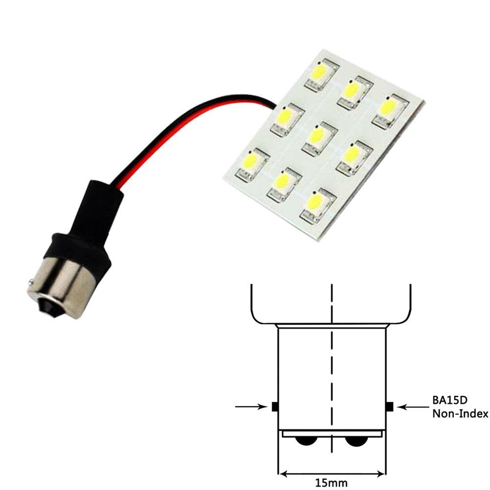 Lunasea Bayonet 9 LED Bulb BA15D - 12VAC or 10-30VDC/2W/149 Lumens - Warm White - LLB-269W-21-00