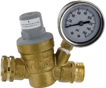 Valterra - Brass Adjustable RV Water Regulator - A011117VP