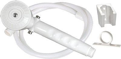 Valterra - Phoenix Single Function Hand Held RV Camping Outdoor 60" Vinyl Shower Hose & Bracket Kit - PF276024