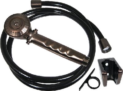 Valterra - Phoenix Single Function Hand Held RV Camping Outdoor 60" Metal Shower Hose & Bracket Kit - PF276027