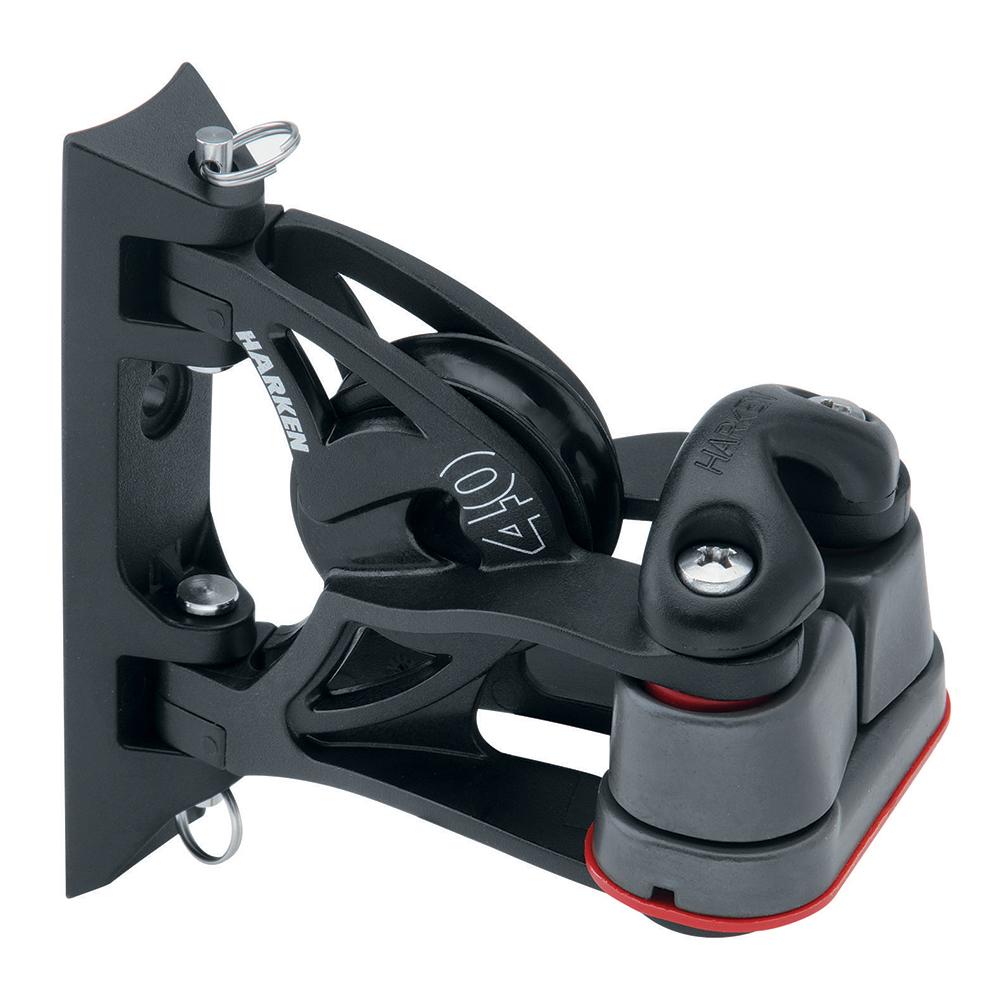 Harken 40mm Carbo Air Pivoting Lead Block w/Aluminum Cam-Matic Cleat - 2156