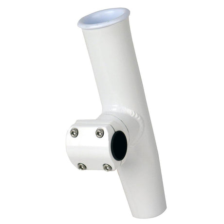 C.E. Smith Adjustable Mid Mount Rod Holder - 7/8" or 1" OD - White Powder Coat Aluminum w/Sleeve & Hex Key - 53773