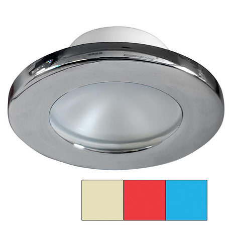 I2Systems - TRI-Light - Apeiron Screw Mount Light - Red, Warm White & Blue - Chrome Finish - A3120Z-11HCE