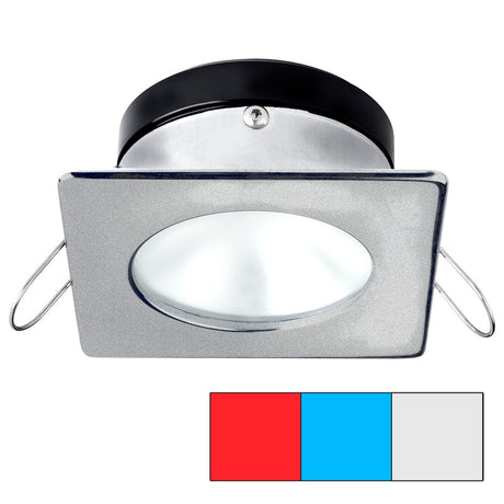 I2Systems - Apeiron Spring Mount Tri-Light - Square/Round - Brushed Nickel - Red, Cool White & Blue - A1120Z-42HAE