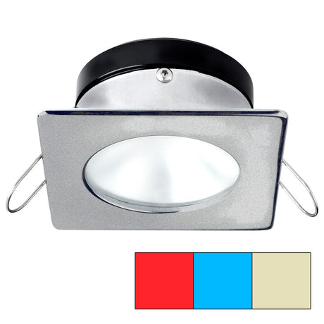 I2Systems - Apeiron Spring Mount Tri-Light - Square/Round - Brushed Nickel - Red, Warm White & Blue - A1120Z-42HCE