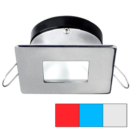 I2Systems - Apeiron Spring Mount Tri-Light - Square/Square - Brushed Nickel - Red, Cool White & Blue - A1120Z-44HAE