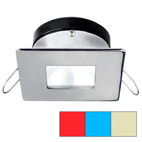 I2Systems - Apeiron Spring Mount Tri-Light - Square/Square - Brushed Nickel - Red, Warm White & Blue - A1120Z-44HCE