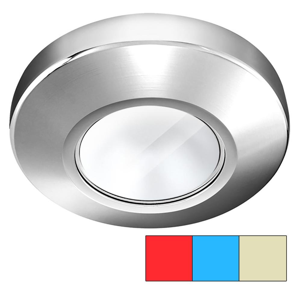 I2Systems - Tri-Light - LED Surface Light - Red, Warm White & Blue - Chrome Finish - P1120Z-11HCE