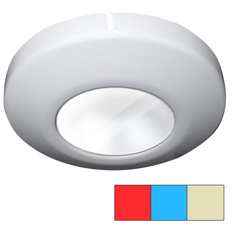 I2Systems - Tri-Light - LED Surface Light - Red, Warm White & Blue - White Finish - P1120Z-31HCE