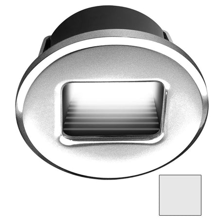 I2Systems - Ember LED Miniature Step Light - Round Bezel - Brushed Nickel - Cool White Light - E1150Z-41AAH