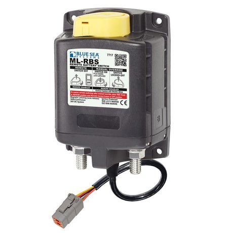 Blue Sea 7717100 ML-RBS Remote Battery Switch with Manual Control Auto Release & Deutsch Connector - 24V - 7717100