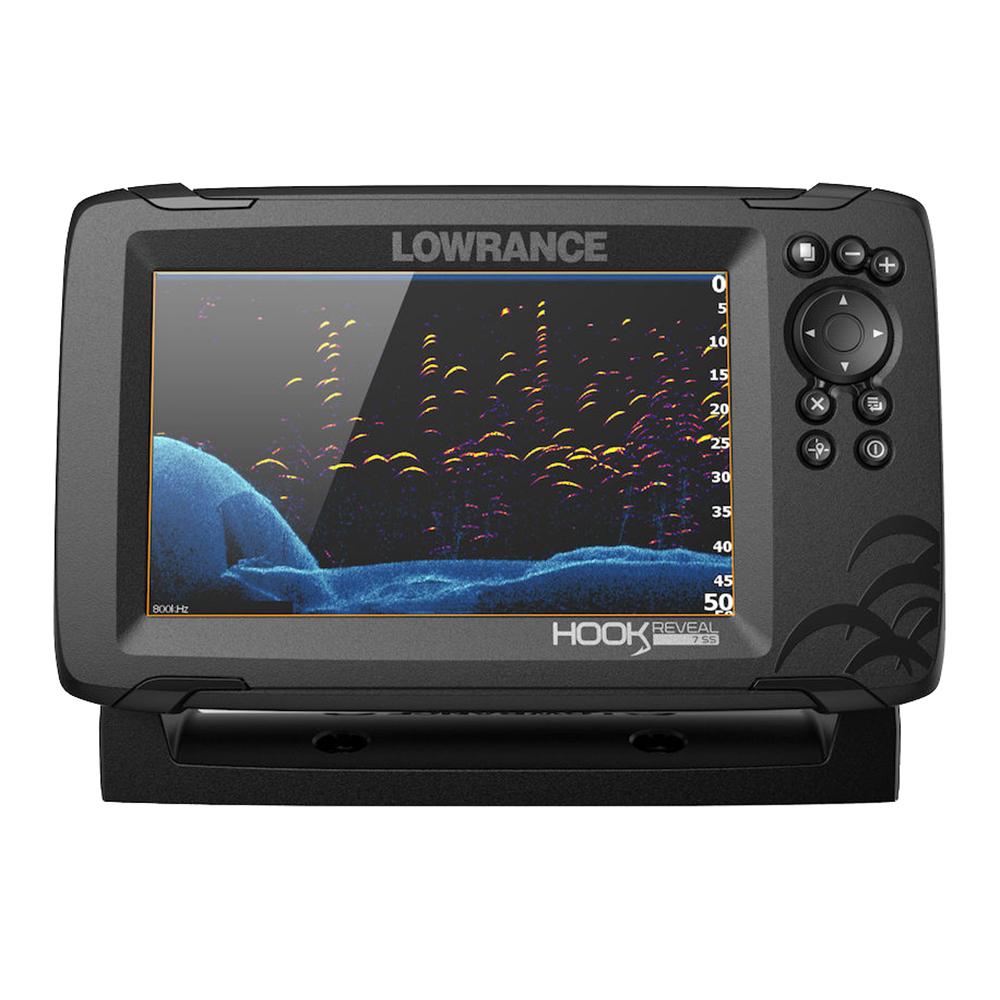 Lowrance HOOK Reveal 7 Chartplotter/Fishfinder w/SplitShot Transom Mount Transducer & US Inland Charts - 000-15512-001