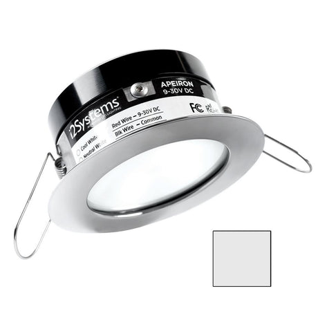 I2Systems - Apeiron Pro Spring Mount Light 3W - Cool White - Polished Chrome Finish - A503-11AAG