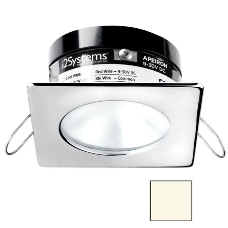 I2Systems - Apeiron Pro Spring Mount Light 3W - Square/Round - Polished Chrome Finish - Neutral White - A503-12BBD