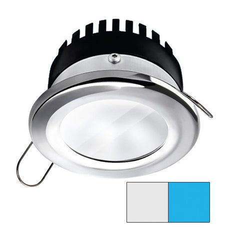 I2Systems - Apeiron Pro Spring Mount Light 6W - Round - Polished Chrome Finish - Cool White & Blue - A506-11AAG-E