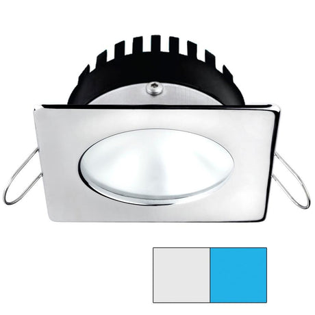 I2Systems - Apeiron Pro Spring Mount Light 6W - Square/Round - Polished Chrome Finish - Cool White & Blue - A506-12AAG-E