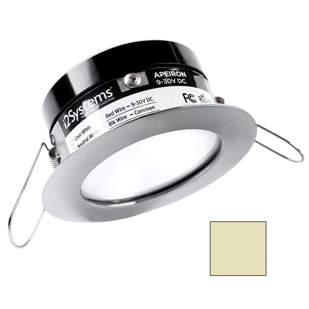 I2Systems - Apeiron PRO Spring Mount Light 3W - Round - Brushed Nickel Finish - Warm White - A503-41CBBR