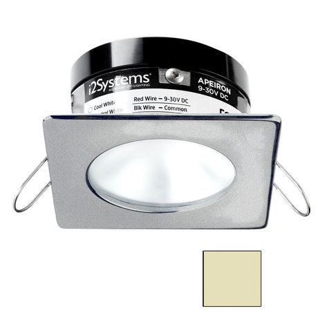 I2Systems - Apeiron PRO Spring Mount Light 3W - Square/Round - Brushed Nickel Finish - Warm White - A503-42CBBR