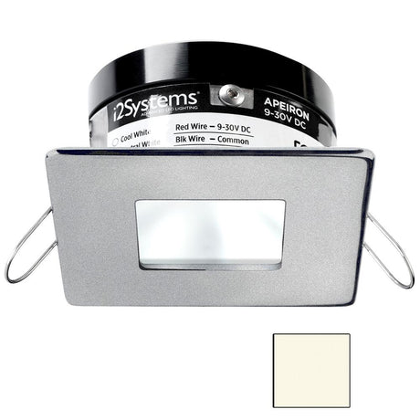 I2Systems - Apeiron PRO Spring Mount Light 3W - Square/Square - Brushed Nickel Finish - Neutral White - A503-44BBD