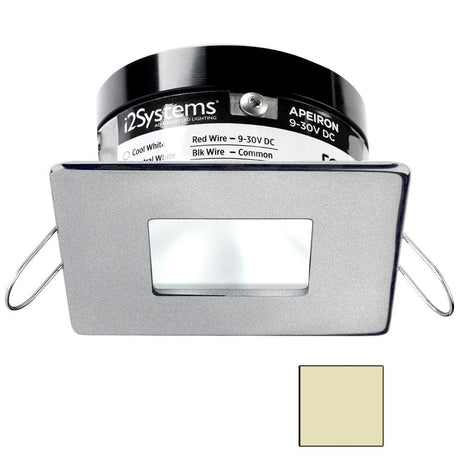 I2Systems - Apeiron PRO Spring Mount Light 3W - Square/Square - Brushed Nickel Finish - Warm White - A503-44CBBR