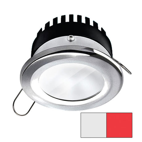 I2Systems - Apeiron PRO Spring Mount Light 6W - Round - Brushed Nickel Finish - Cool White & Red - A506-41AAG-H