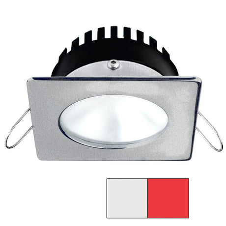 I2Systems - Apeiron PRO Spring Mount Light 6W - Square/Round - Brushed Nickel Finish - Cool White & Red - A506-42AAG-H