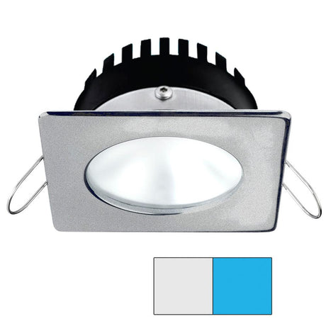 I2Systems - Apeiron PRO Spring Mount Light 6W - Square/Round - Brushed Nickel Finish - Cool White & Blue - A506-42AAG-E