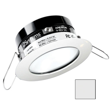 I2Systems - Apeiron PRO Spring Mount Light 3W - Round - White Finish - Cool White - A503-31AAG