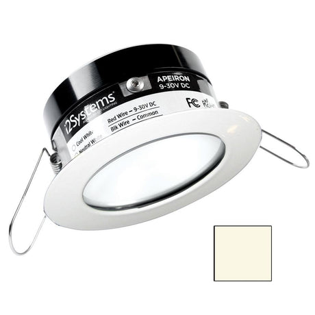 I2Systems - Apeiron PRO Spring Mount Light 3W - Round - White Finish - Neutral White - A503-31BBD