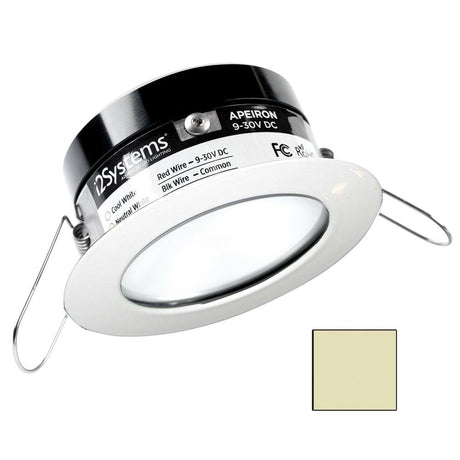 I2Systems - Apeiron PRO Spring Mount Light 3W - Round - White Finish - Warm White - A503-31CBBR