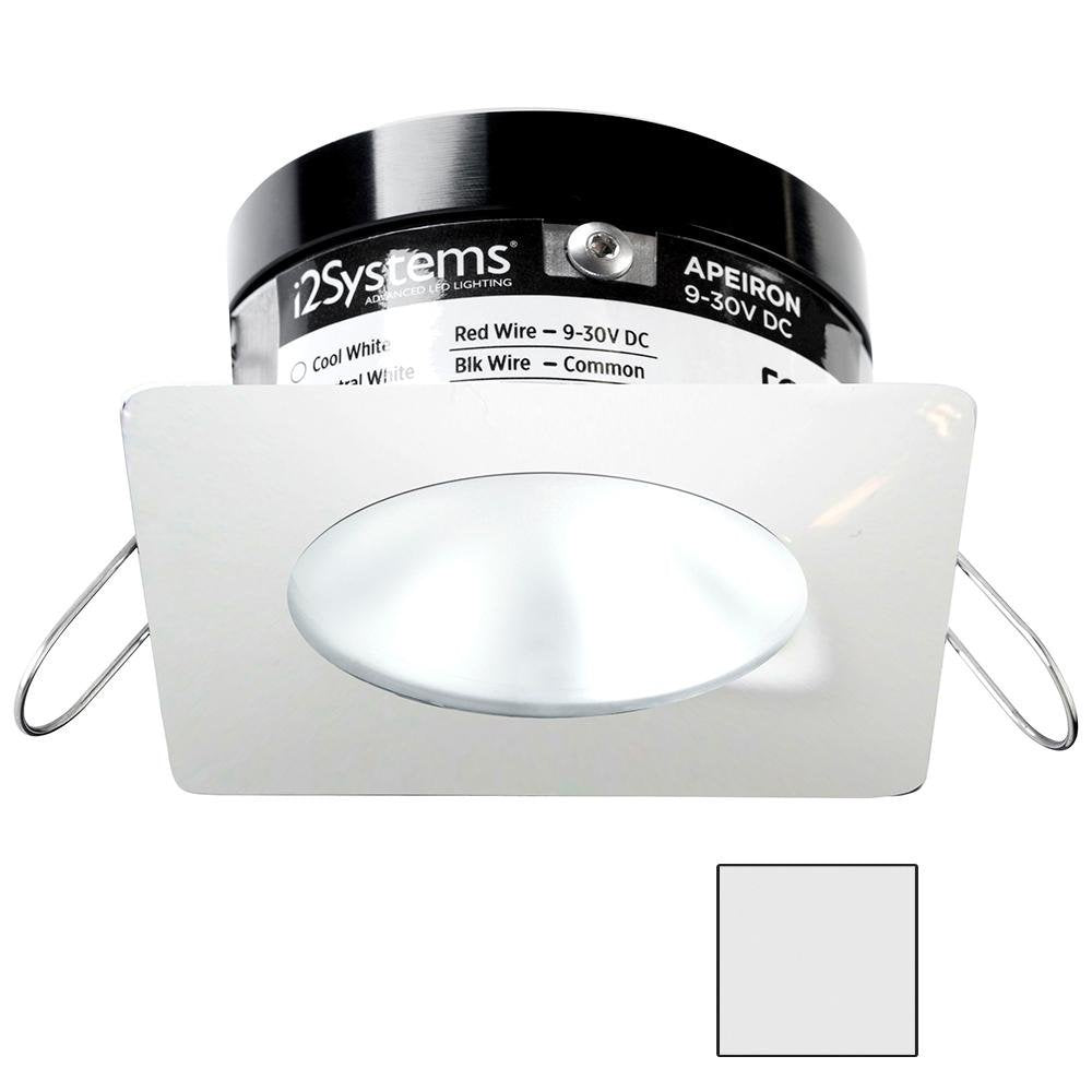 I2Systems - Apeiron PRO Spring Mount Light 3W - Square/Round - White Finish - Cool White - A503-32AAG